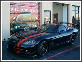 Car Outside Shop in Denton, TX 